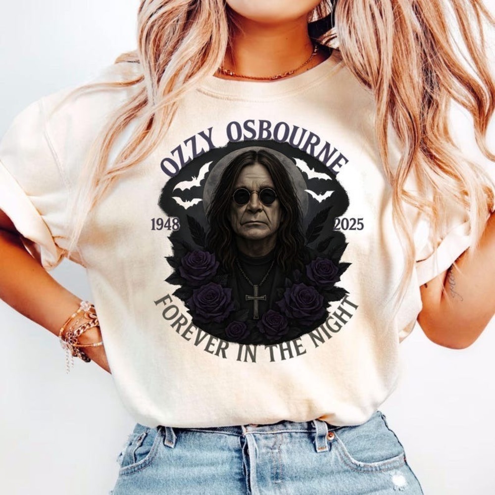 Ozzy Osbourne RIP Shirt, Black Sabbath Fan Tee